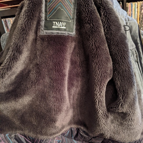 TNA Verbier Parka winter coat, size small, grey - Picture 4 of 9